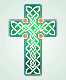 Kreuz der Kelten - Schablone für die Dekoration