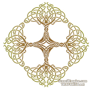 Keltisches Kreuz 97 - Schablone für die Dekoration
