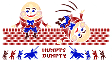 Humpty Dumpty - Schablone für die Dekoration