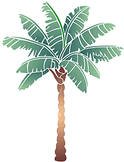 Palme (Schablonen für die Raumdekor des Kindes - lebendigen Wald)