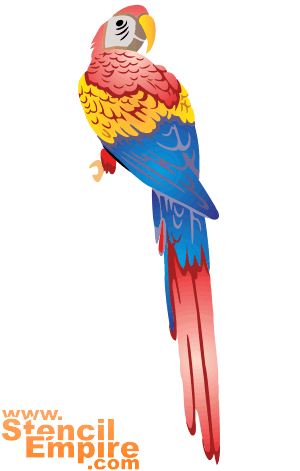 Papagei (Schablonen aus Dschungelwelt)