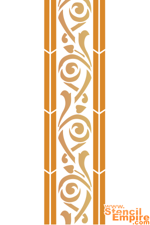 Bordürenmuster im venezianischen Stil - Schablone für die Dekoration