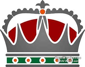Königskrone 01 - Schablone für die Dekoration