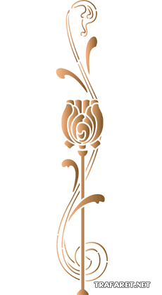 Schüssel in Form einer Tulpe - Schablone für die Dekoration