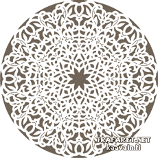 Kreisförmiges Motiv 52b - Schablone für die Dekoration