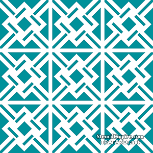 Geometrische Tapete 01 - Schablone für die Dekoration
