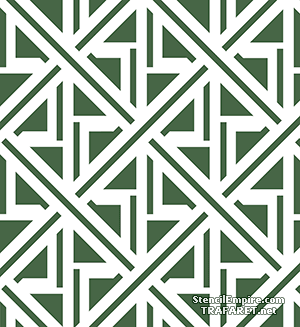 Geometrische Tapete 02 - Schablone für die Dekoration
