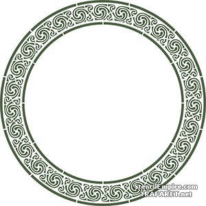 Großer Ring der Kelten - Schablone für die Dekoration