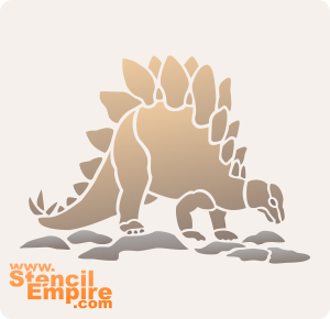 Stegosaurus - Schablone für die Dekoration