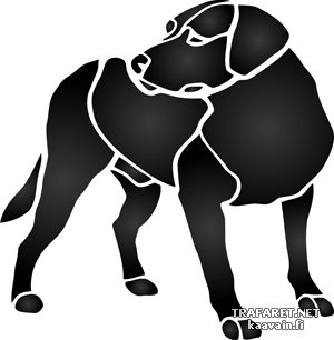 Labradorhund - Schablone für die Dekoration