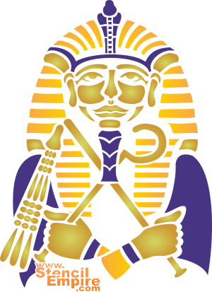Pharao Ramses II - Schablone für die Dekoration