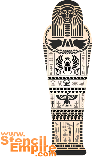 Mumie - Schablone für die Dekoration