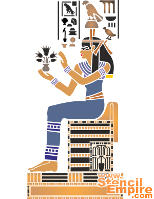 Hathor - Schablone für die Dekoration