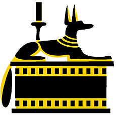 Anubis - Schablone für die Dekoration