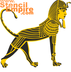 Sphinx - Schablone für die Dekoration