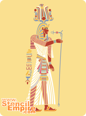 Pharao Seti - Schablone für die Dekoration