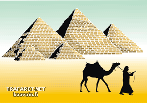 Ägyptische Pyramiden  - Schablone für die Dekoration