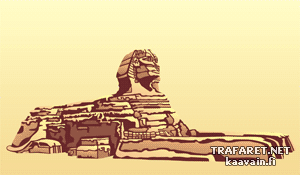 Sphinx von Giza - Schablone für die Dekoration