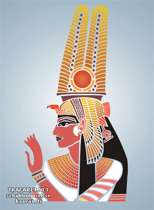 Kleopatra VII - Schablone für die Dekoration