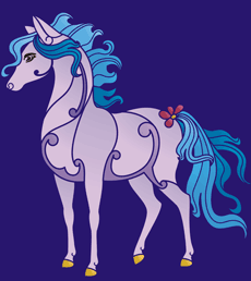 Pony - Schablone für die Dekoration