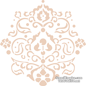 Der Medaillon im englischen Stil 1105 - Schablone für die Dekoration