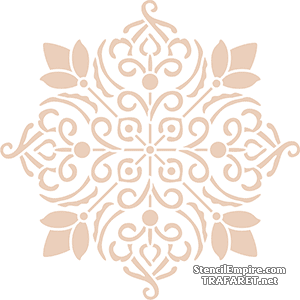 Der Medaillon im englischen Stil 1107 - Schablone für die Dekoration