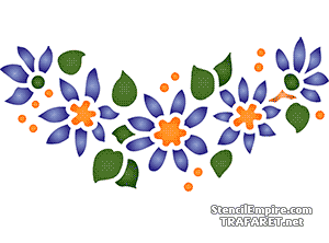 Motiv aus Wildblumenring 040 - Schablone für die Dekoration