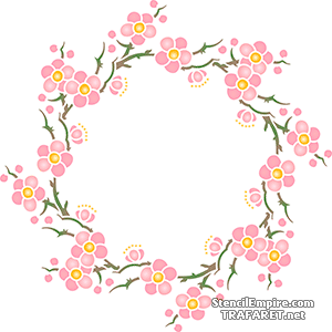 Ring aus Sakura 101 - Schablone für die Dekoration