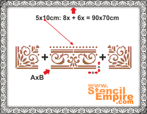 Bilderrahmen - Schablone für die Dekoration
