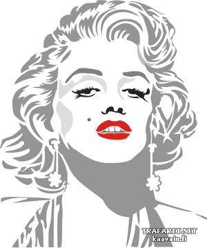 Marilyn Monroe - Schablone für die Dekoration
