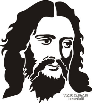 Jesus - Schablone für die Dekoration