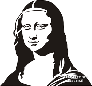 Mona Lisa - Schablone für die Dekoration