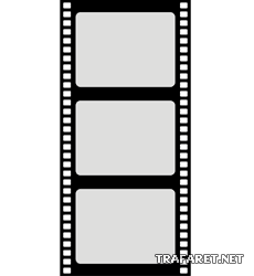 Kinofilm - Schablone für die Dekoration