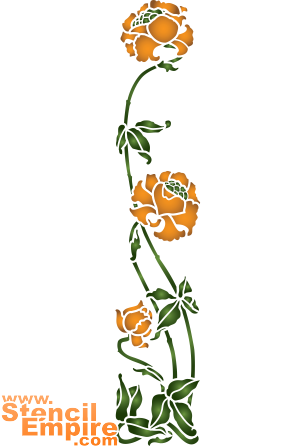 Gelbe Mohn (Schablonen für Blumen zeichnen)