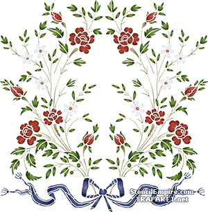 Rosen und Gänseblümchen 29c - Schablone für die Dekoration