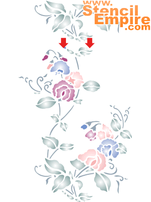 Gartenwicke (Schablonen für Blumen zeichnen)