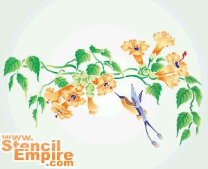 Tropische Blumen (Schablonen für Blumen zeichnen)