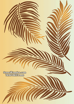Palmblätter - Schablone für die Dekoration