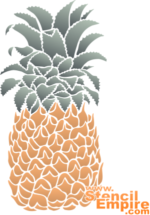 Ananas - Schablone für die Dekoration