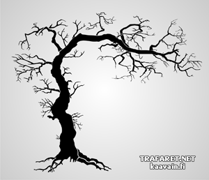 Baum im gotischen Stil (Schablonen für Bäume zeichnen)