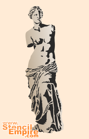Venus von Milo - Schablone für die Dekoration