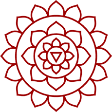 Indische Lotosblume - Schablone für die Dekoration