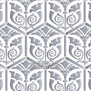 Renaissance Lilien - Tapete - Schablone für die Dekoration