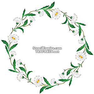 Gänseblümchen-Ring (Kreismuster Schablonen)