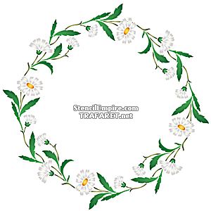 Gänseblümchen-Ring (Schablonen für Blumen zeichnen)