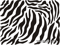 Haut des Zebra (Tiere zeichnen Schablonen)