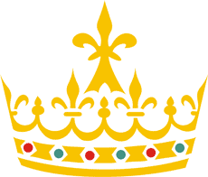 Heraldische Krone - Schablone für die Dekoration