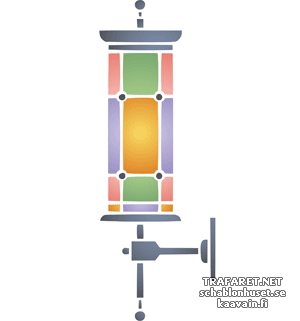 Straßenlicht 05 - Schablone für die Dekoration