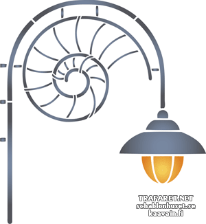 Straßenlicht 06 - Schablone für die Dekoration