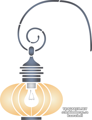 Straßenlicht 07 - Schablone für die Dekoration